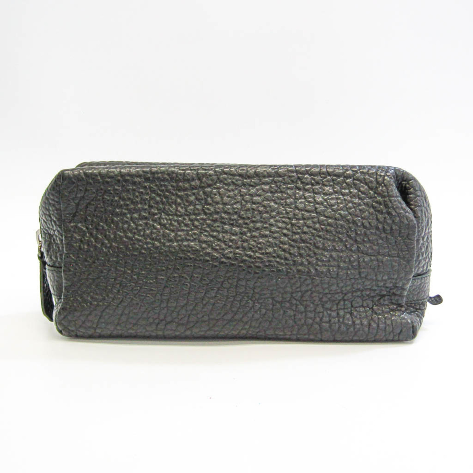 Burberry 3923322 Men's Leather Clutch Bag,Pouch Black